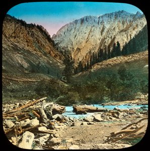 Utsikt mellom Sonamarg og Baltal, Kashmir, India, slutten av 1800- eller begynnelsen av 1900-tallet av Unbekannt