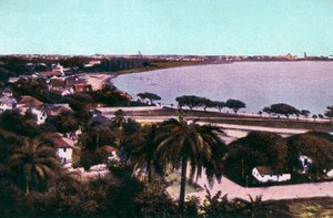 Utsikt fra Malabar Hill, Bombay, India, tidlig på 1900-tallet av Unbekannt
