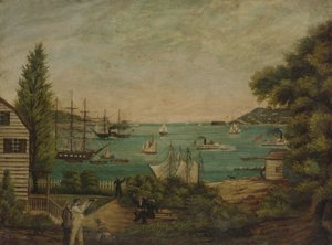 Utsikt fra Staten Island, ca. 1855. av Unbekannt