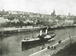 Utsikt fra West Pier, Boulogne, Frankrike, 1895. av Unbekannt