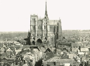 Utsikt fra klokketårnet, Amiens, Frankrike, 1895. av Unbekannt