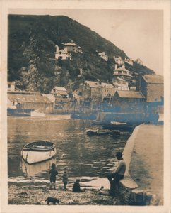 Utsikt fra havnen - Polperro, 1927 av Unbekannt