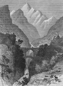 Utsikt i Pyreneene, c1880 av Unbekannt