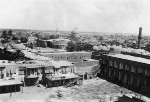 Utsikt over Bagdad fra et blokktårn, 31st British General Hospital, Mesopotamia, WWI, 1918 av Unbekannt