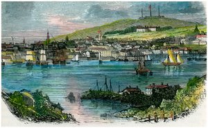 Utsikt over Halifax, Nova Scotia, c1870 av Unbekannt