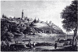 Utsikt over Kiev, 1835 av Unbekannt