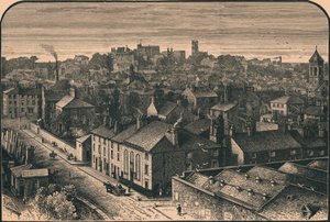 Utsikt over Lancaster, 1800-tallet av Unbekannt
