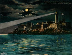 Utsikt over Morro Castle fra havet, Havana, Cuba, c1920 av Unbekannt