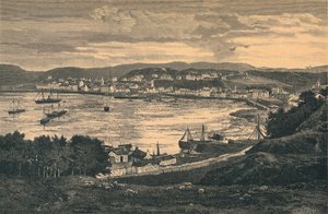 Utsikt over Oban, sent på 1800-tallet av Unbekannt