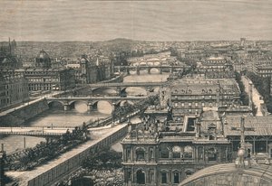 Utsikt over Paris, Viser De syv broer, 1882 av Unbekannt