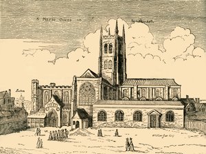 Utsikt over St. Mary Overy, c1878. av Unbekannt