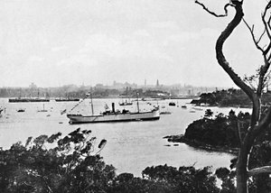 Utsikt over Sydney Harbour fra North Shore, nr. 2, c1900. av Unbekannt