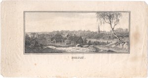 Utsikt over Tartu, 1800 av Unbekannt