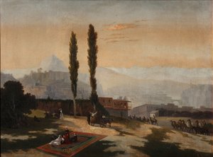 Utsikt over Tiflis, 1890 av Unbekannt