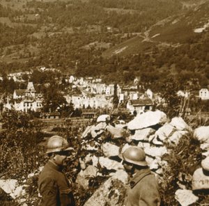 Utsikt over linjene, Metzeral, Nord-Frankrike, c1914-c1918 av Unbekannt