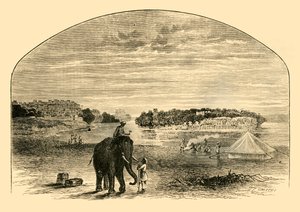 Utsikt over Indus, 1890. av Unbekannt