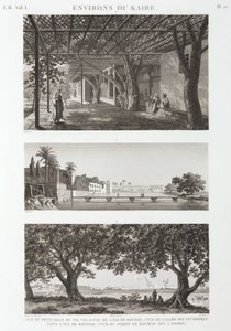 Utsikt rundt Kairo, Egypt, ca 1798 av Unbekannt