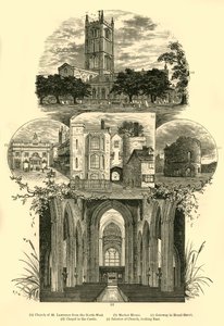 Utsikt i Ludlow, 1898. av Unbekannt