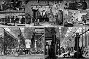 Utsikt i Royal Small Arms Factory, Enfield, c1880 av Unbekannt