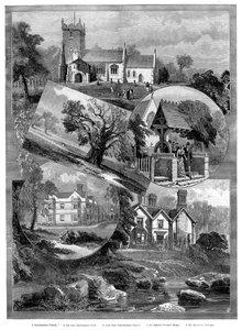 Utsikt over Sandringham, Norfolk, 1887 av Unbekannt