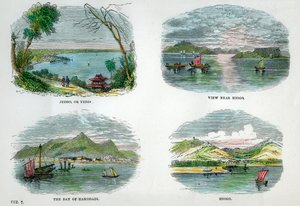 Utsikt over de viktigste byene og havnene i Japan, c1880 av Unbekannt