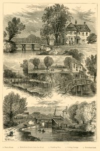 Utsikt over elven Lea, c1876. av Unbekannt