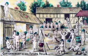 Vintage fransk postkort, c1900 av Unbekannt