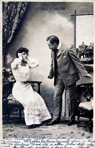 Vintage fransk postkort, c1900 av Unbekannt