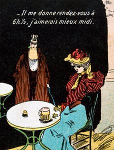 Vintage fransk postkort, c1900 av Unbekannt