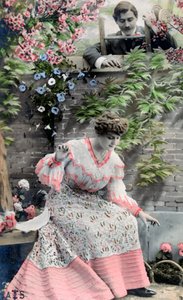 Vintage fransk postkort, c1900 av Unbekannt