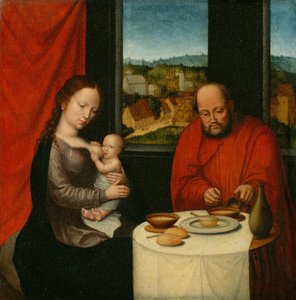 Jomfru og barn med Saint Joseph, andre halvdel av 1500-tallet. av Unbekannt
