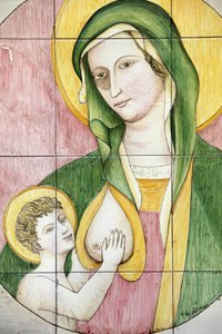 Jomfru- og barnemosaikk, Galatone, Italia av Unbekannt