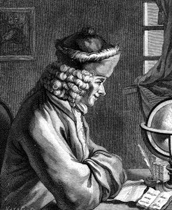 Voltaire , fransk forfatter, dramatiker, satiriker og bokstavmann fra 1700-tallet av Unbekannt