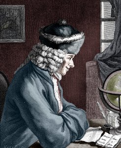 Voltaire , fransk forfatter, dramatiker, satiriker og bokstavmann fra 1700-tallet av Unbekannt