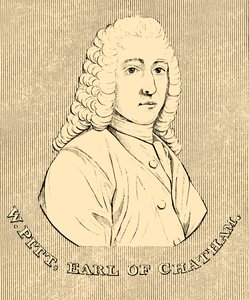 W. Pitt, jarl av Chatham, 1708-1778, 1830. av Unbekannt