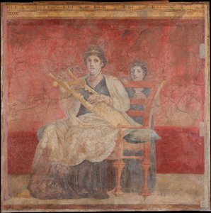 Veggmaleri fra rom H i villaen til P. Fannius Synistor på Boscoreale, ca. 50-40 f.Kr. av Unbekannt