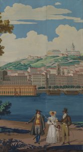 Tapetpanel, Frankrike, tidlig på 1800-tallet. av Unbekannt