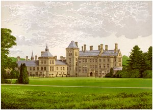 Walton Hall, Warwickshire, hjemmet til Baronet Mordaunt, c1880 av Unbekannt