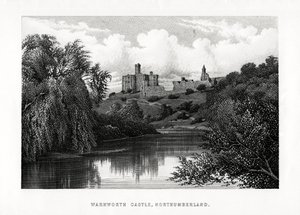 Warkworth Castle, Northumberland, 1896 av Unbekannt