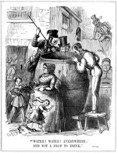 Vann! Vann! Overalt, og ikke en dråpe å drikke, 1849 av Unbekannt