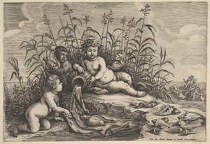 Vann fra de fire elementene, etter Avont, 1647. av Unbekannt