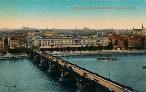 Waterloo Bridge og Somerset House, London, c1910. av Unbekannt
