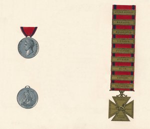Waterloo & Military General Service Medal 1793-1814, c1800-tallet av Unbekannt