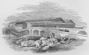 Waterloo jernbanestasjon, slik den så ut da den først ble bygget, c1848, 1912 av Unbekannt