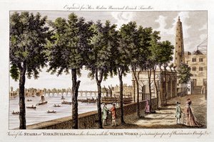 Vannverk ved York Buildings, Strand, leverte vann til London fra Themsen, 1790 av Unbekannt