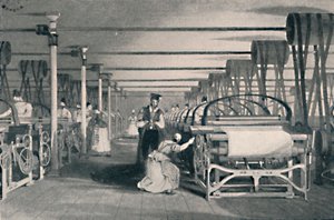 Veving av Power Looms, 1835, 1904 av Unbekannt