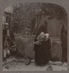 Vel av Peters huse, Jaffa, c1900 av Unbekannt