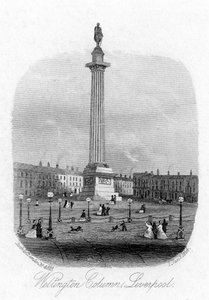Wellington Column, Liverpool, 1864 av Unbekannt