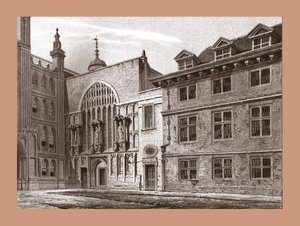 Vestfronten til Guildhall Chapel, 1886 av Unbekannt