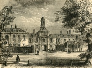 Vestfronten til Kensington Palace, c1876. av Unbekannt